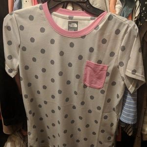 North face polka dots shirt